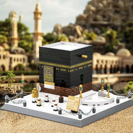 World Architecture Model Building Blocks Mecca Mosque Kaaba Educational Toy Assembly Block Model Toys Kid Boys Gift Child Adults