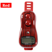 عداد يدوي جديد محمول، عداد خرز رقمي LED، عداد مسبحة خشبي رقمي، لعبة حسابية للتأمل والصلاة الإسلامية