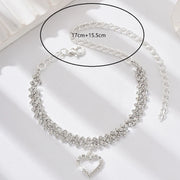 Rhinestone Anklets Chain Women Shining Ankle Bracelet Irregular Personality Beach Foot Accessories Wedding Party Jewelry