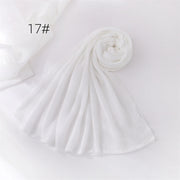 Crinkle Muslim Hijabs for Women Scarf Thin Plain Shawls Femme Musulman Soft Rayon Headscarf Wrinkle Islamic Turban Headband