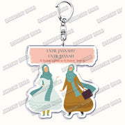 Fashion Islam Muslim Girl Woman Keychains for Accessories Bag Ramadan Eid Mubarak Hijab Keyrings Jewelry Fans Feminism Gifts