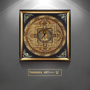 Classic Golden Tibet Thangka Buddha Canvas Paintings And Prints Wall Art HD Pictures For Living Room Home Decor Frameless Gifts