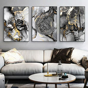 Black Marble Art Prints Ayatul Kursi Wall Art Painting Allah Wall Poster Arabic Calligraphy Posters Islamic Art Mural Home Decor
