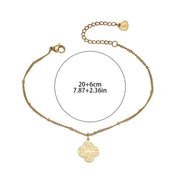 Sabr Shukr Tawakkul Clover Arabic Islam Muslim Non Tarnish Waterproof Stainless Steel Fashion Jewelry Bracelets for Men Women