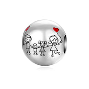 925 Sterling Silver Family House Love Forever Family Beads Boys Girls Lovers Pendant Charms Fit Bracelet DIY Ms Jewelry Gift