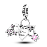 925 Sterling Silver Family House Love Forever Family Beads Boys Girls Lovers Pendant Charms Fit Bracelet DIY Ms Jewelry Gift