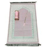 110x70cm Prayer Mat Set Prayer Rug Islamic Muslim Travel Worship Blanket Outdoor Portable Muslim Pray Mat Ramadan Gifts2025