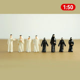 10pcs1/25-1/200 Scale Model figure simulation Muslim puppet toy Saudi Arabia man model material landscape diy handmade villain