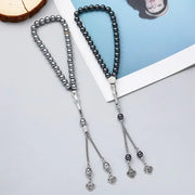 New 8 Cm 33 Black Gallstone Muslim Prayer Beads Islamic Praise Beads Arab String Türkiye Men's and Women's Festival Accessories