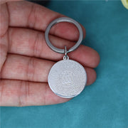 Islamic Mashallah Men Charm Pendant Keychain Stainless Steel Key Chains Women's Keyring Jewelry Gifts Birthday Gifts