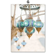 Canvas Painting Posters And Prints Pictures Islamic Mosque Quran Architecture Palace Landscape Wall Art For Linving Room Decor