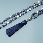 Islamic Muslim Tasbih 8mm Sodalite Beads Knotted Tasbih Jewelry
