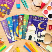 16pcs Eid Mubarak Coloring Book Ramadan Gift For Kids Students 2025 Islam Muslim Gift Ramadan Kareem Aid Eid Al-Fitr Favors
