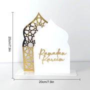 Acrylic Ramadan Table Decor – Eid Mubarak Ornament for Islamic Celebrations
