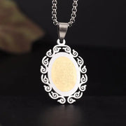 Islam Muslim Four Qul Suras Stainless Steel Key Chain Ayatul Kursi Keyring Calligraphy Arabic God Messenger Jewelry