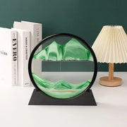 Sandscape Moving Sand Art Frame Quicksand 3D Dynamic Liquid Hourglass Kinetic Sand Painting Flowing Sand Office Home Decor Gifts