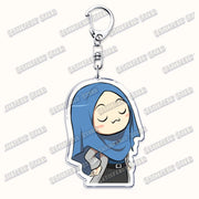 Fashion Islam Muslim Girl Woman Keychains for Accessories Bag Ramadan Eid Mubarak Hijab Keyrings Jewelry Fans Feminism Gifts