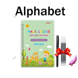 الخط العربي الفرنسي للأطفال، ملصقات الكتابة، دفتر نسخ سحري للغة الإنجليزية، دفاتر نسخ، قلم، صيني، مسح مجاني