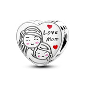 925 Sterling Silver Family House Love Forever Family Beads Boys Girls Lovers Pendant Charms Fit Bracelet DIY Ms Jewelry Gift
