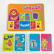 Arabic Numbers and Letters 2 Books Set Early Childhood Education Materials for Preschool Language Learning Teaching Aids