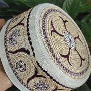 طاقية صلاة رجالية مسلمة – قبعة تقيه كوفية إسلامية، نمط بوليستر تركي