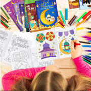 16pcs Eid Mubarak Coloring Book Ramadan Gift For Kids Students 2025 Islam Muslim Gift Ramadan Kareem Aid Eid Al-Fitr Favors
