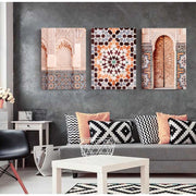 मोरक्को वास्तुकला फोटोग्राफी पोस्टर और प्रिंट इस्लामी दीवार कला कैनवास पेंटिंग मोज़ेक दीवार चित्र लिविंग रूम सजावट के लिए