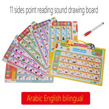 Arabic English Alphabet Tablet for Kids Learn Arabic English Vocabulary Words and Pronounce,muslim Educational Toys for Toddlers