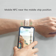 سوار ذكي NFC مزود بخاصية تعلم القرآن الكريم بالكامل من Equantu Ayah Band سوار معصم من السيليكون للصلاة الإسلامية هدية إسلامية مقاوم للماء NB01