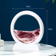 Sandscape Moving Sand Art Frame Quicksand 3D Dynamic Liquid Hourglass Kinetic Sand Painting Flowing Sand Office Home Decor Gifts