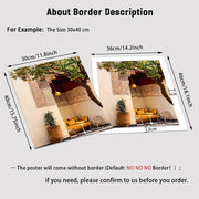 3 पीस/सेट बोहो इस्लामिक स्टाइल आर्किटेक्चर पोस्टर कैनवास पेंटिंग रेट्रो ब्राउन वॉल आर्ट घर लिविंग रूम सजावट के लिए बिना फ्रेम के