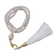 Imitation Pearl 99-Beads Prayer Beads Bracelet Eid Muslims Festival Beads Bracelet Fashion Islamic Jewelry Party Favor