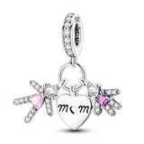 925 Sterling Silver Family House Love Forever Family Beads Boys Girls Lovers Pendant Charms Fit Bracelet DIY Ms Jewelry Gift
