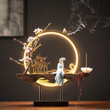 Hot Sell Backflow Incense Burner Home Decor Light Circle for Zen Yoga Meditation home fragrance Aromatherapy Festival Gift