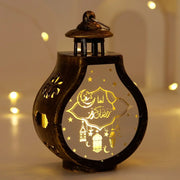 Eid Mubarak LED Wind Lamp Ornament Islam Muslim Party Decor Supplies Ramadan Lantern 2024 Eid Decoration for Home Party Gift