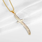 Islam Muslim Four Qul Suras Stainless Steel Key Chain Ayatul Kursi Keyring Calligraphy Arabic God Messenger Jewelry