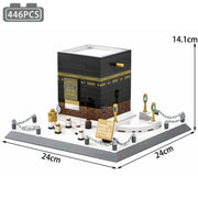 ألعاب مكعبات بناء الكعبة المعمارية الإسلامية الشهيرة عالميًا، مجموعة ألعاب بناء نموذج المسجد الحرام في مكة المكرمة كهدية