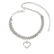 Rhinestone Anklets Chain Women Shining Ankle Bracelet Irregular Personality Beach Foot Accessories Wedding Party Jewelry