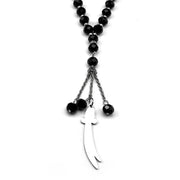 Sword of Imam Ali Muslim Stainless Steel Car Pendant Islamic 33 Prayer Beads Chain Amulet Religious Lucky Jewelry Gift