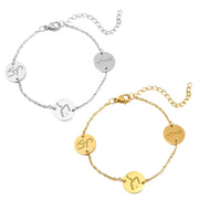 Arabic Coin Bracelet Islamic Wrist Jewelry Adjustable Chain Bracelet for Daily