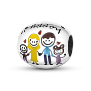 925 Sterling Silver Family House Love Forever Family Beads Boys Girls Lovers Pendant Charms Fit Bracelet DIY Ms Jewelry Gift