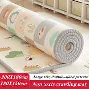 200 सेमी * 180 सेमी बेबी प्ले मैट 5 आकार विकल्प क्रॉलिंग कालीन कंबल बच्चों के लिए गलीचा बच्चों के शैक्षिक खिलौने नरम गतिविधि खेल फर्श