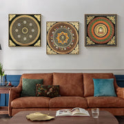 Classic Golden Tibet Thangka Buddha Canvas Paintings And Prints Wall Art HD Pictures For Living Room Home Decor Frameless Gifts