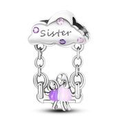 925 Sterling Silver Family House Love Forever Family Beads Boys Girls Lovers Pendant Charms Fit Bracelet DIY Ms Jewelry Gift