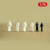10pcs1/25-1/200 Scale Model figure simulation Muslim puppet toy Saudi Arabia man model material landscape diy handmade villain