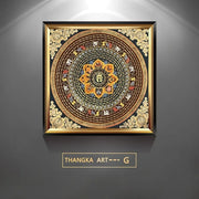 Classic Golden Tibet Thangka Buddha Canvas Paintings And Prints Wall Art HD Pictures For Living Room Home Decor Frameless Gifts