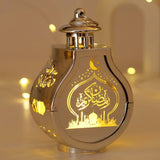 Eid Mubarak LED Wind Lamp Ornament Islam Muslim Party Decor Supplies Ramadan Lantern 2024 Eid Decoration for Home Party Gift