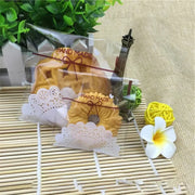 100PCS Cute Bow Plastic Packaging Bags Self-adhesive Bags for Snack and Gift Cookies and Candies Packaging DIY For Party,Wedding