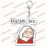 Fashion Islam Muslim Girl Woman Keychains for Accessories Bag Ramadan Eid Mubarak Hijab Keyrings Jewelry Fans Feminism Gifts
