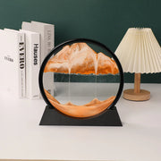 Sandscape Moving Sand Art Frame Quicksand 3D Dynamic Liquid Hourglass Kinetic Sand Painting Flowing Sand Office Home Decor Gifts